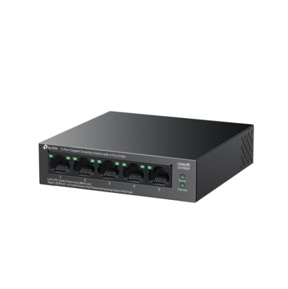 Switch Gigabit TP-LINK LS105GP de 5 Puertos 10/100/1000 Mbps con 4 puertos PoE+