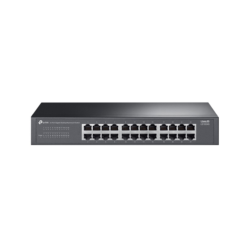 Switch TP-LINK LS1024G de Sobremesa con 24 puertos RJ45 a 10/100/1000Mbps Gigabit, Rack