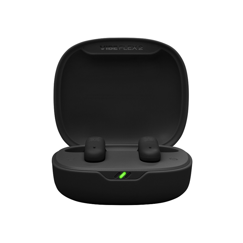 Audifonos JBL Vibe Flex 2, Con estuche de carga, Estéreo, conexión inalámbrica Bluetooth 5.3, IP54, Negro
