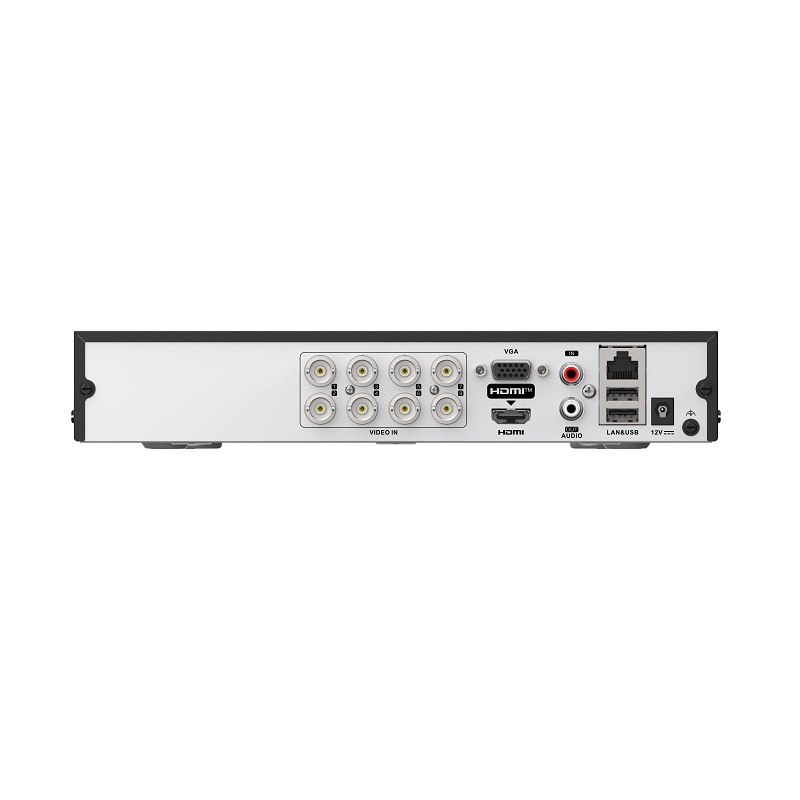 DVR Hikvision Acusense 8CH, H.265 Pro+, HDTVI/AHD/CVI/CVBS/IP, 2MP Lite / 1080p Lite, detección de movimiento, HDMI/VGA, hasta 1x4TB