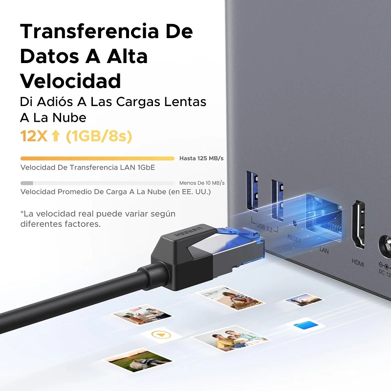 NAS UGREEN DH2300 NASync, para 2 Discos, CPU de 8 Núcleos, 4GB RAM, Conexión NFC One-Touch, 2x USB 3.2, 1x Lan 1GbE, 1x HDMI 4K