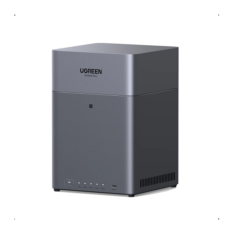 NAS UGREEN DH4300 Plus NASync, para 4 Discos, CPU de 8 Núcleos, 8GB RAM, Conexión NFC One-Touch, 2.5GbE LAN, 4K HDMI