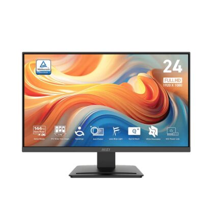 Monitor MSI PRO MP243L E14 de 23.8" FHD IPS, 144Hz, 1ms, D-Sub, HDMI, Adaptive sync