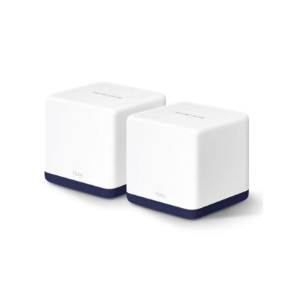 Router Inalambrico MERCUSYS Halo H50G, Wi-Fi 5 Mesh AC1900 Dual Band, 600Mbps 2.4GHz y 1300Mbps 5GHz, 3 puertos Gigabit, (2-pack)