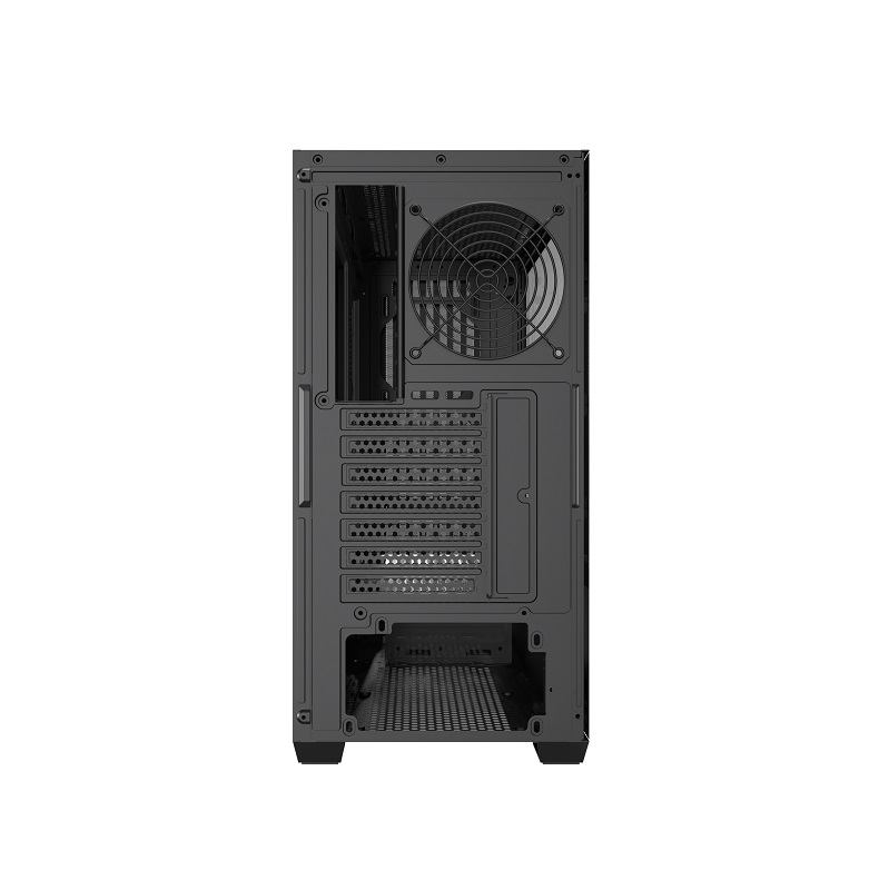 Gabinete Gaming DarkFlash DS900WD, ATX Mid Tower, Panel lateral y frontal de vidrio templado, Color Negro