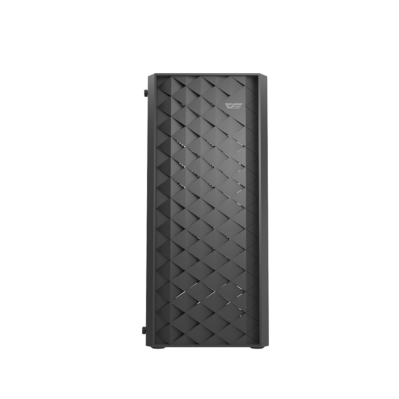 Gabinete Gaming DarkFlash DK351, ATX Mid Tower, Panel lateral de vidrio templado, incluye 4 abanicos ARGB, Color Negro