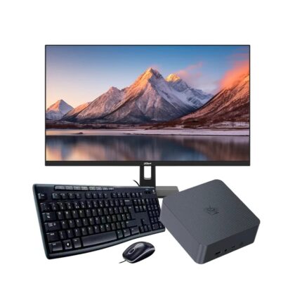 Combo Mini Computadora Beelink, i5-13500H, 16GB DDR5, 500GB SSD, W11P + Monitor 32" QHD, 75Hz + Teclado y ratón Logitech