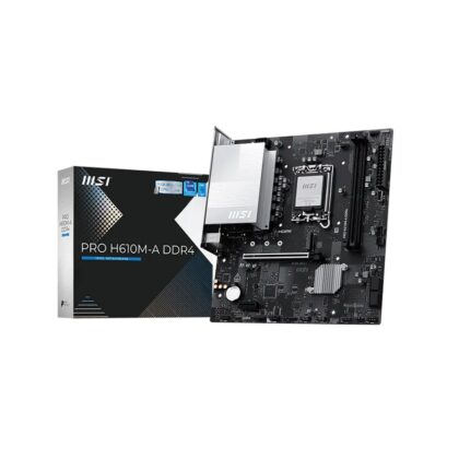 Tarjeta Madre MSI PRO H610M-A DDR4, LGA1700, DDR4 3200, SATA 6Gb/s, PCIe 4.0, M.2, HDMI, DisplayPort, Micro ATX