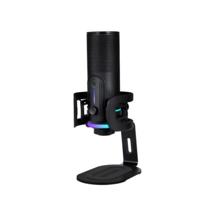 Micrófono Streamplify MIC PRO RGB, con Reducción de ruido avanzada, Conexión USB-C, incluye base