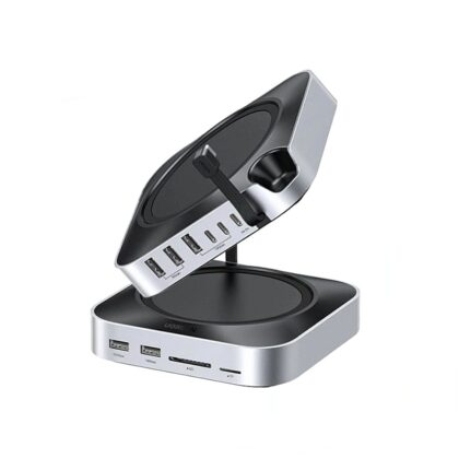 Docking Station UGREEN 11 en 1 CM841, puertos USB-C y USB-A 10Gbps, UHS‑II SD/TF, MicroSD, soporta hasta 8 TB SSD M.2