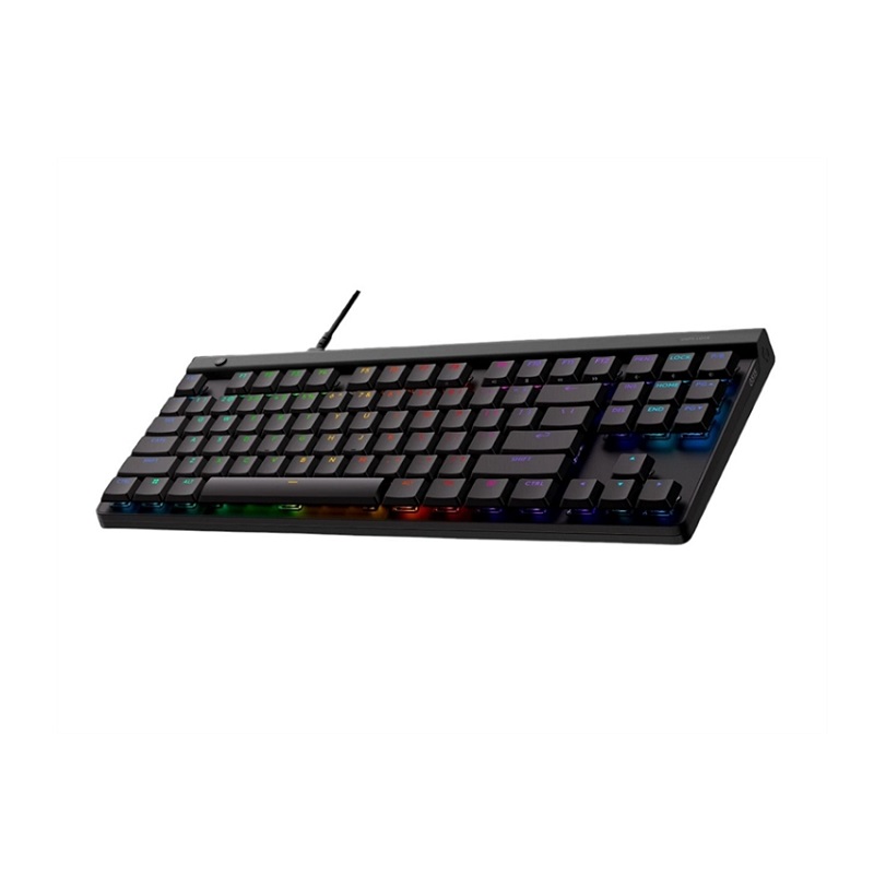 Teclado Gaming Mecánico LOGITECH G515 TKL, RGB, Teclas PBT, conexión USB, Inglés, Negro