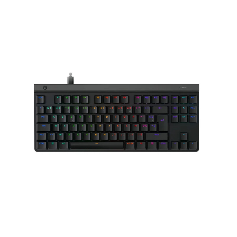 Teclado Gaming Mecánico LOGITECH G515 TKL, RGB, Teclas PBT, conexión USB, Inglés, Negro