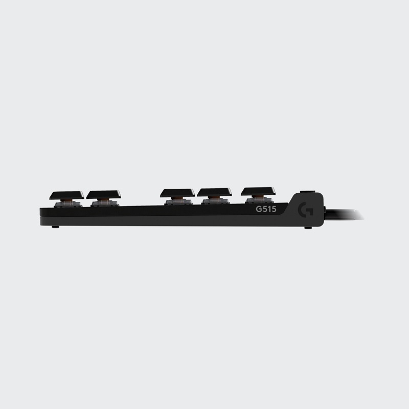 Teclado Gaming Mecánico LOGITECH G515 TKL, RGB, Teclas PBT, conexión USB, Inglés, Negro