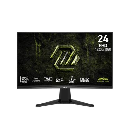 Monitor Gaming Curvo MSI MAG 245C X24 de 24" FHD, 240Hz IPS, 1ms, HDMI, DisplayPort, AMD FreeSync Premium