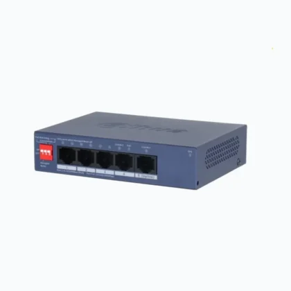 Switch DAHUA DH-CS4005-4ET1GT-36, 5 Puertos Fast Ethernet, 4 Puertos Poe, 1 puerto 10/100/1000 Mbps uplink, 36W