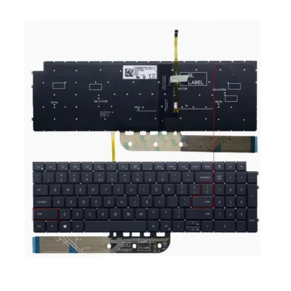 Teclado para Dell Latitude 3520 3530, W0FYRA, con retroiluminación, Inglés, Negro