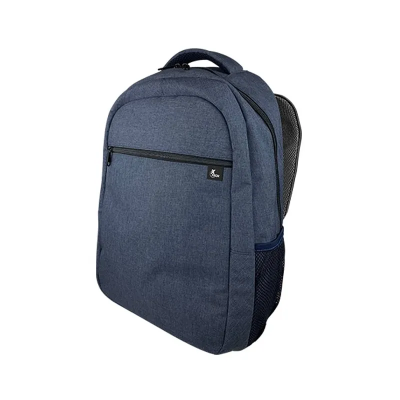 Mochila XTECH Durham para laptop de Hasta 15.6", Color Azul, material poliéster
