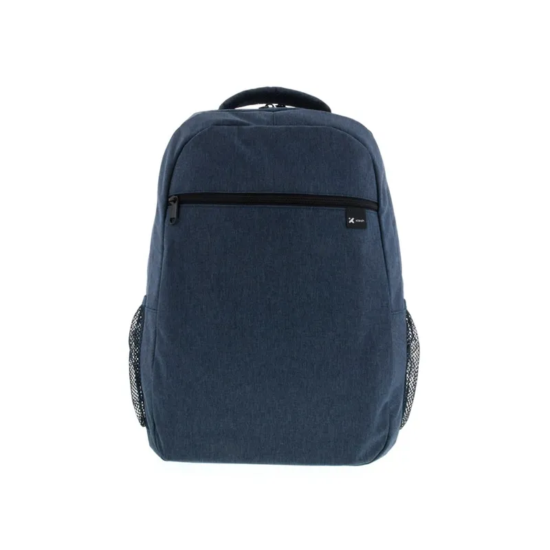 Mochila XTECH Durham para laptop de Hasta 15.6", Color Azul, material poliéster