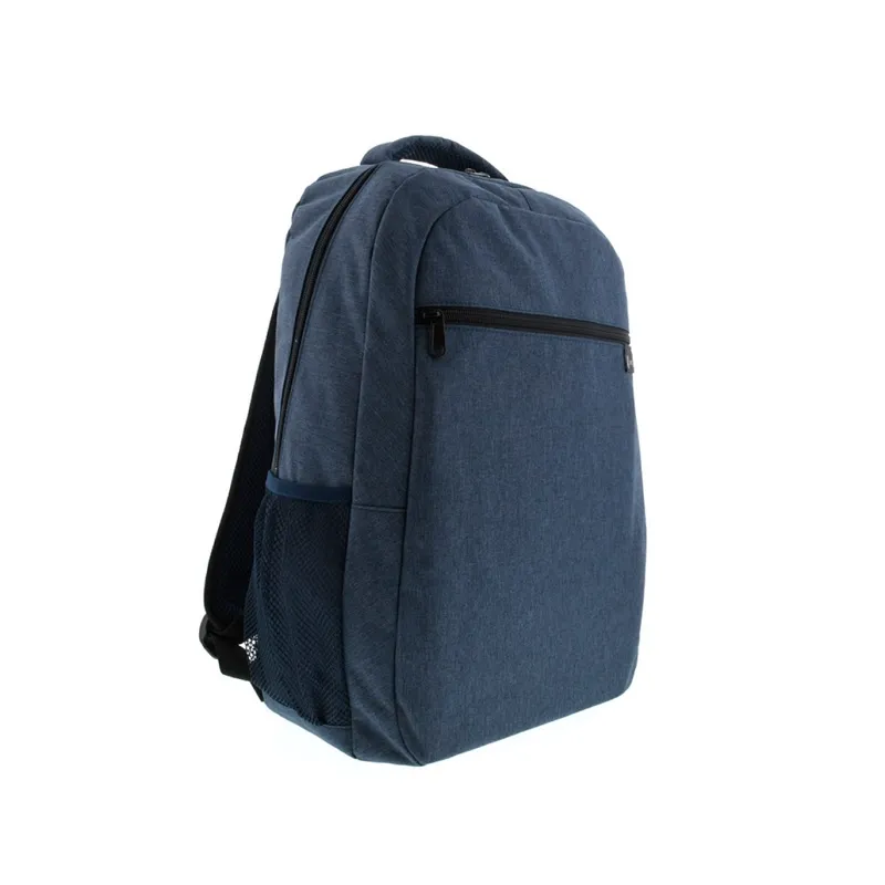 Mochila XTECH Durham para laptop de Hasta 15.6", Color Azul, material poliéster