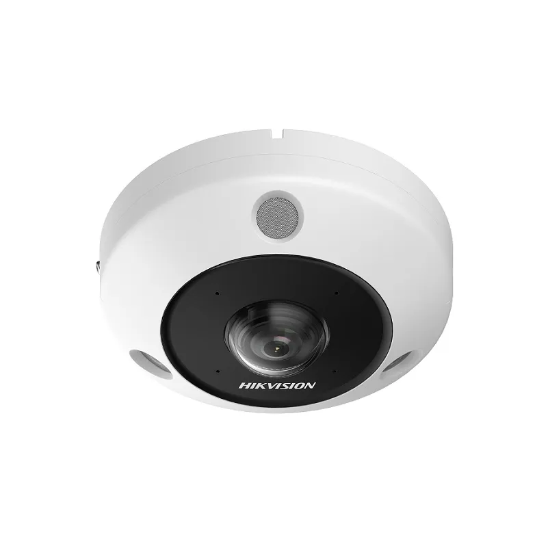 Cámara IP Fisheye DeepinView Hikvision, PoE, 6MP, 1.16 mm, IR 15M, Micrófono, IP67, IK10