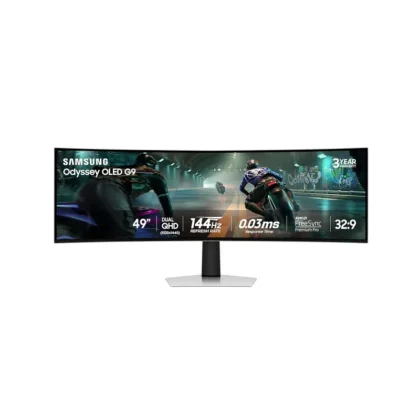 Monitor Gaming Curvo Samsung Odyssey G9 G91SD, 49" DQHD OLED, 0.3ms, 144Hz, HDMI, DisplayPort, USB 3.0, FreeSync Premium Pro