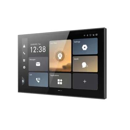 Intercom IP Hikvision KH9, a color de 10.1" SHD táctil IPS, conectividad Wi-Fi 6, Bluetooth y PoE, sólo pantalla