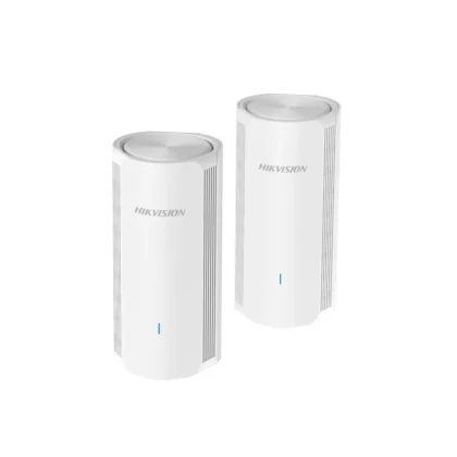 Router Inalámbrico Hikvision DS-3WRM18X/2, AX1800 Wi-Fi 6 doble banda, 1800Mbps, 4 Puertos 10/100/1000Mbps, Sistema Mesh (Pack de 2)