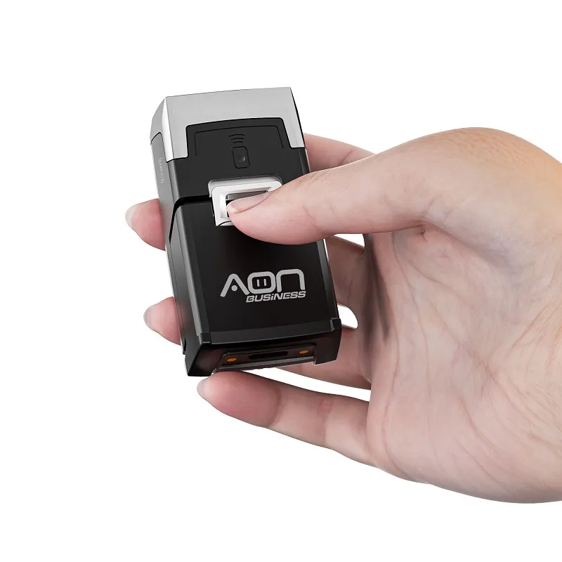 Lector portátil de codigo de barra AON, EZ Tag HS 1D 2D, conexión inalámbrica Bluetooth, Negro (1013)