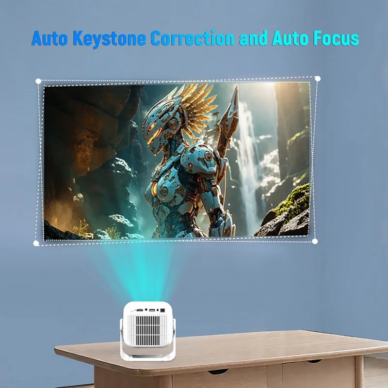 Proyector TP300, FHD 1080p 8K, 450 lumenes, Bluetooth 5.2, WiFi 2.4 + 5G, HDMI, USB, Android 14