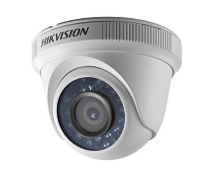 Camara Domo Hikvision TVI / AHD / CVI / CVBS, 2.8mm, 2MP 1080P, IR 20m, Indoor, Plastica