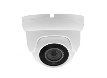Camara IP Domo T-VISION 5MP 4K, IR 20m, 3.6mm, Ranura para tarjetas SD hasta 512gb, IP67 Waterproof Metal, POE