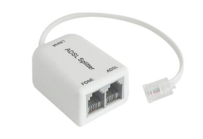 Filtro de telefono adsl doble 2 puertos