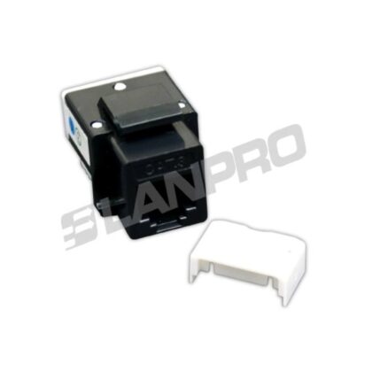 Jack LANPRO CAT3 RJ11 6P4C (RJ14) para teléfono, Negro