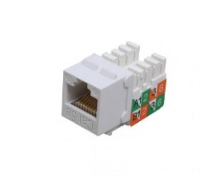 JACK RJ-45 PARA RED CAT5e BLANCO, Clase X