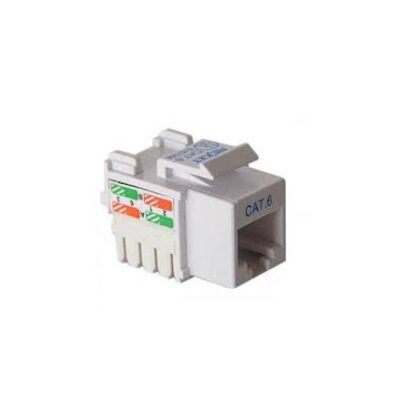 JACK RJ-45 PARA RED CAT6-BLANCO CHICO