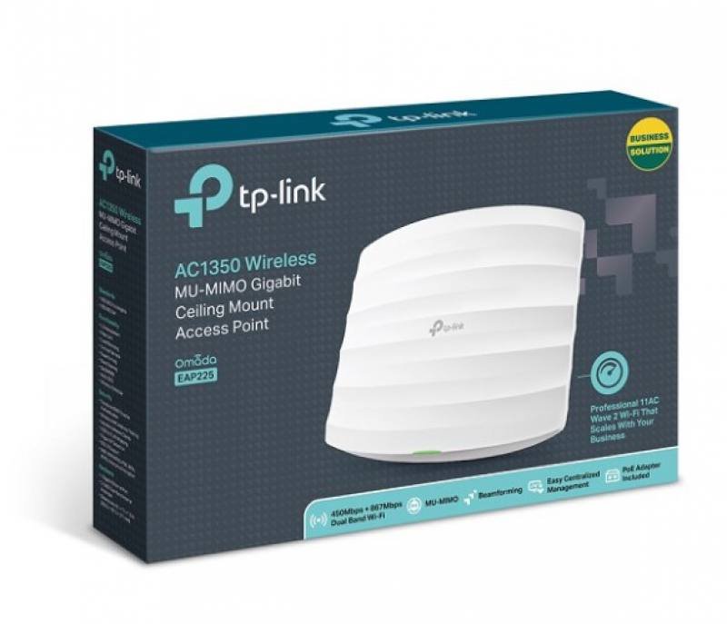 Access Point TP-LINK EAP225 De Montaje En El Techo Gigabit Inalambrico De Doble Banda AC1350