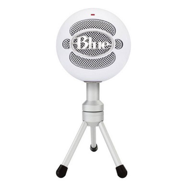 Micrófono Profesional Blue Snowball ICE, USB, Plug-and-play Con Mac Y PC, Color Blanco