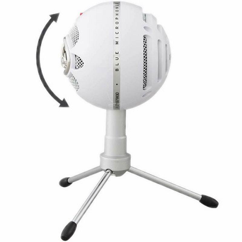 Micrófono Profesional Blue Snowball ICE, USB, Plug-and-play Con Mac Y PC, Color Blanco