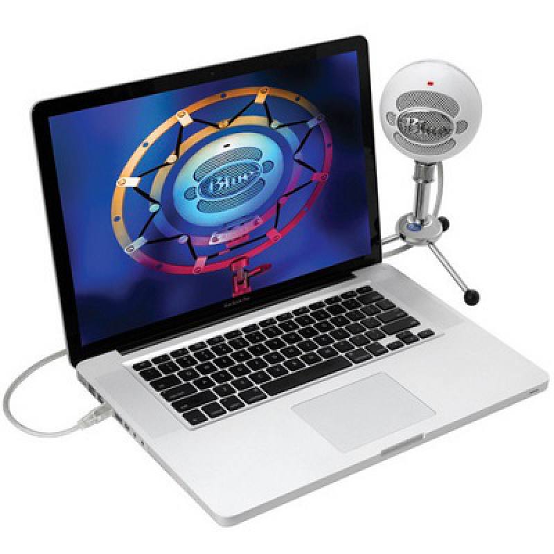 Micrófono Profesional Blue Snowball ICE, USB, Plug-and-play Con Mac Y PC, Color Blanco