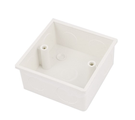 Caja para interruptores y tuberias T-VISION, 20mm, 77x77x48mm Blanco
