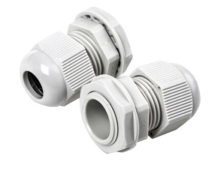 Conector de plastico PG11 blanco T-VISION, para Caja de interruptores con orificios de 20 mm, IP65