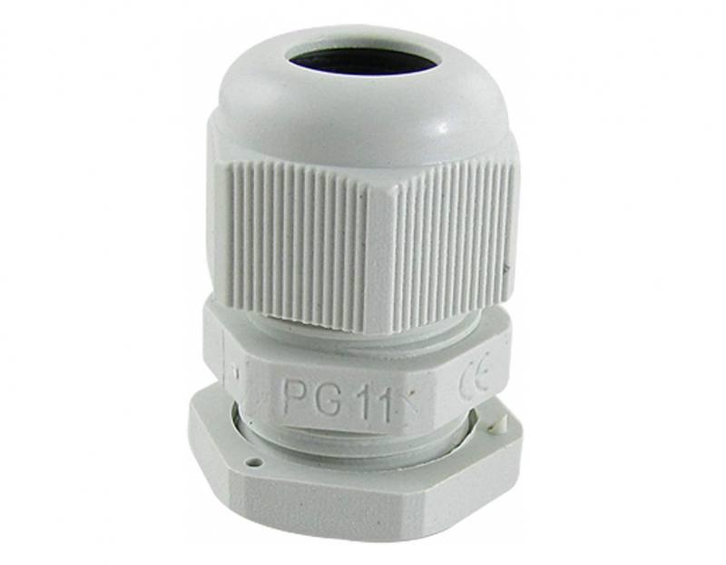 Conector de plastico PG11 blanco T-VISION, para Caja de interruptores con orificios de 20 mm, IP65