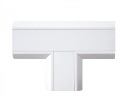 Union Plano en forma T de PVC T-VISION, 20 x10mm Blanco
