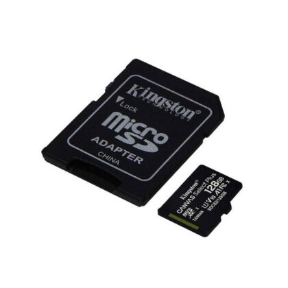 Memoria Micro SD KINGSTON Canvas Select Plus De 128GB, UHS-I Clase 10, Lectura 100MB/s, Con Adaptador