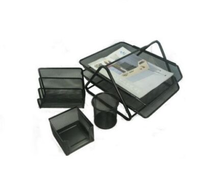 ORGANIZADOR DE ESCRITORIO 4 PIEZAS.