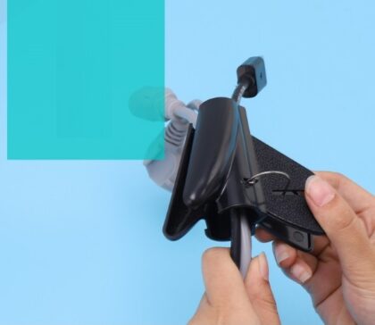 Clip mariposa para Organizador espiral de plastico de 28mm, Gris Mediano