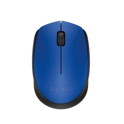Ratón inalámbrico LOGITECH M170, 1000DPI, receptor USB, Negro/Azul