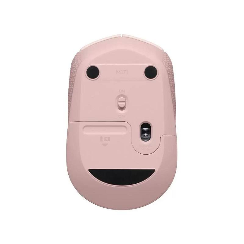 Ratón inalámbrico LOGITECH M170, 1000DPI, Receptor USB, Rosado