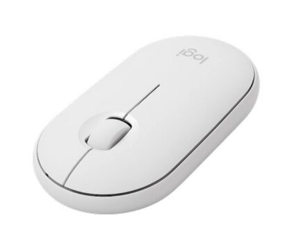 Ratón Inalámbrico LOGITECH Pebble M350, Tecnología Bluetooth, Blanco