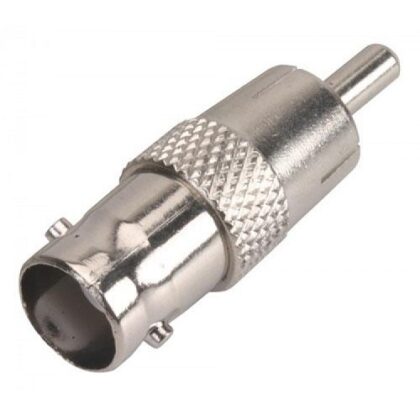 CONECTOR BNC Macho a RCA Hembra PARA CAMARAS DE VIGILANCIA